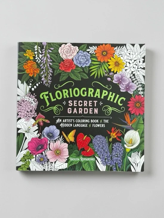 Disney Nightmare Before Christmas Glow Coloring Book + Floriographic Garden Set - Picture 2 of 14